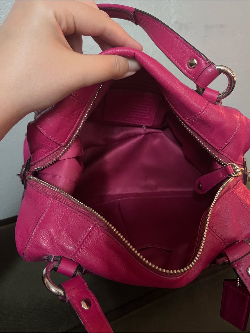 Coach Campbell pink Satchel F24690 - Picture 15 of 16